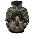 Powerful Woman in Patterns Premium Hoodie Fleece Hoodie Zootop Bear Pullover S 