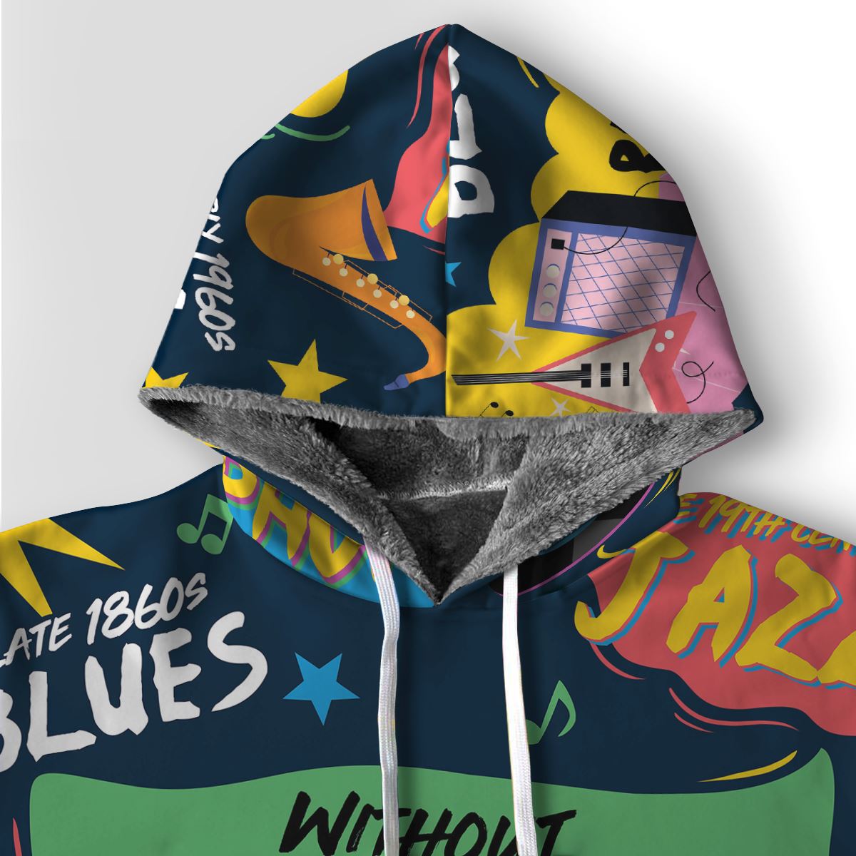 Music That Makes Us Proud Premium Hoodie Fleece Hoodie Zootop Bear 