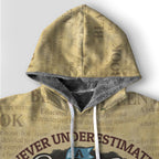 Never Underestimate A Book Lover Premium Hoodie Fleece Hoodie Zootop Bear 