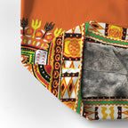 Printed Dashiki In Orange Premium Hoodie Fleece Hoodie Zootop Bear 