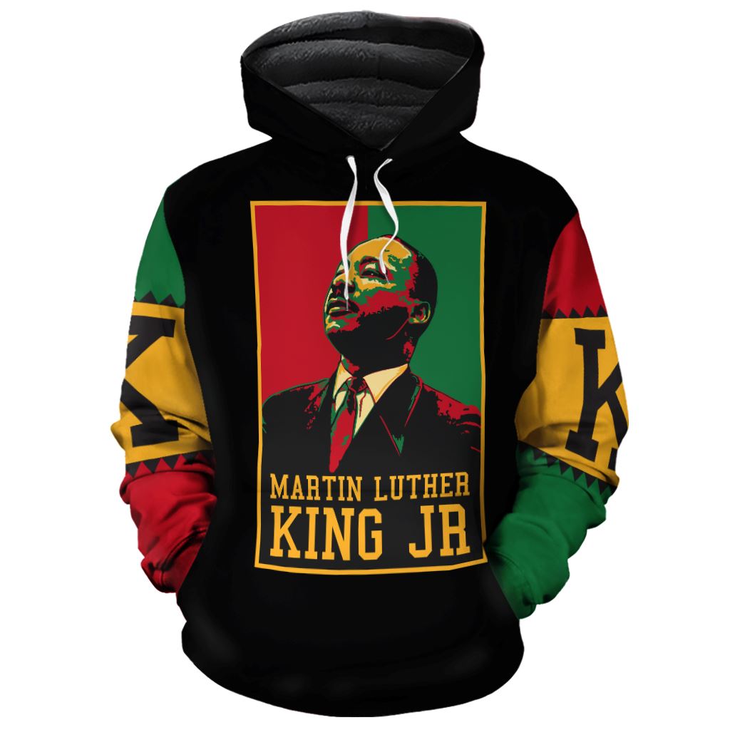 Martin Luther King Jr Retro Premium Hoodie Fleece Hoodie Zootop Bear Pullover S 