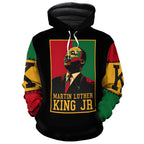 Martin Luther King Jr Retro Premium Hoodie Fleece Hoodie Zootop Bear Pullover S 