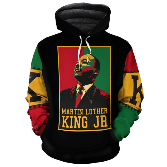 Martin Luther King Jr Retro Premium Hoodie Fleece Hoodie Zootop Bear Pullover S 
