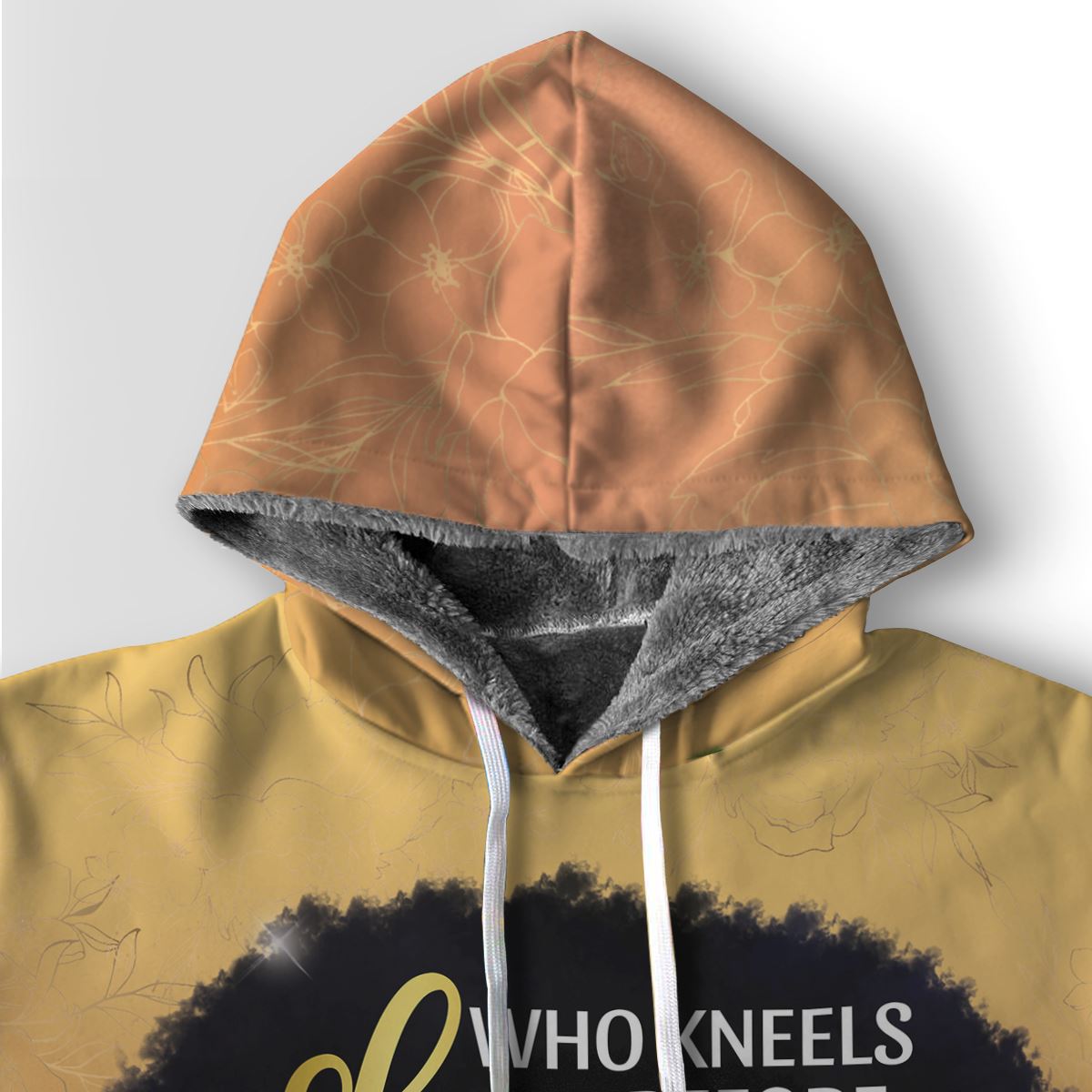 She Who Kneels Before God Premium Hoodie Fleece Hoodie Zootop Bear 