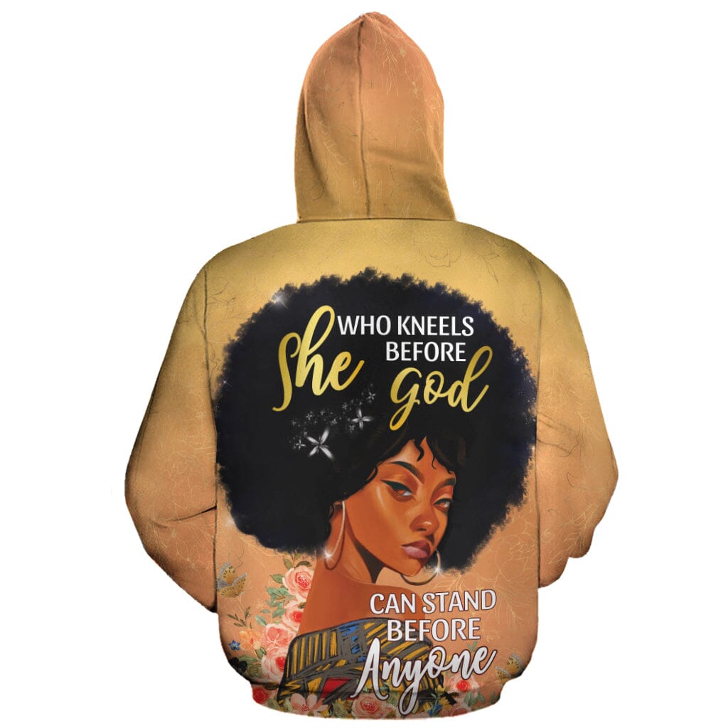 She Who Kneels Before God Premium Hoodie Fleece Hoodie Zootop Bear 