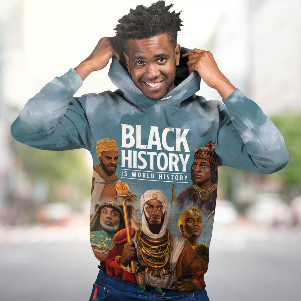 Black History Is World History Premium Hoodie Fleece Hoodie Zootop Bear 