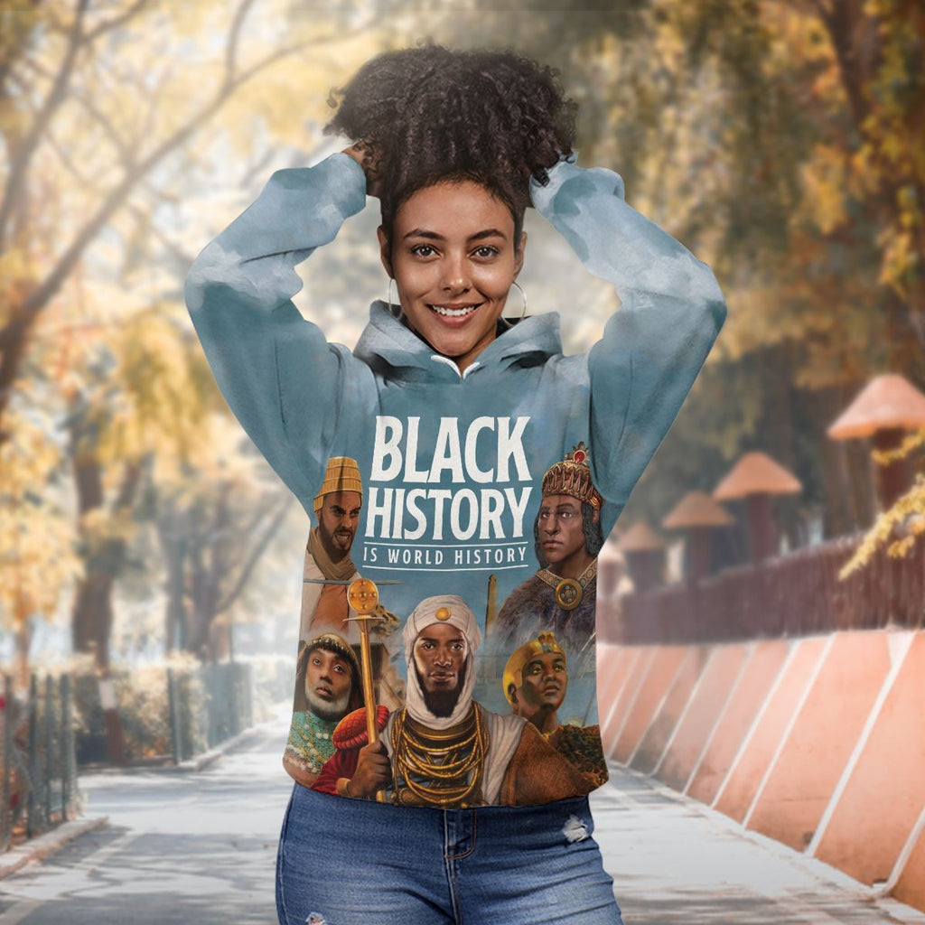 Black History Is World History Premium Hoodie Fleece Hoodie Zootop Bear 
