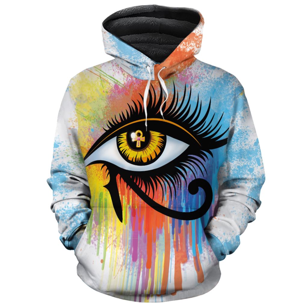 Egyptian Eye Of Ra Premium Hoodie Fleece Hoodie Zootop Bear Pullover S 