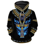 Egyptian Ankh Ft Eye Of Ra Premium Hoodie Fleece Hoodie Zootop Bear Pullover S 