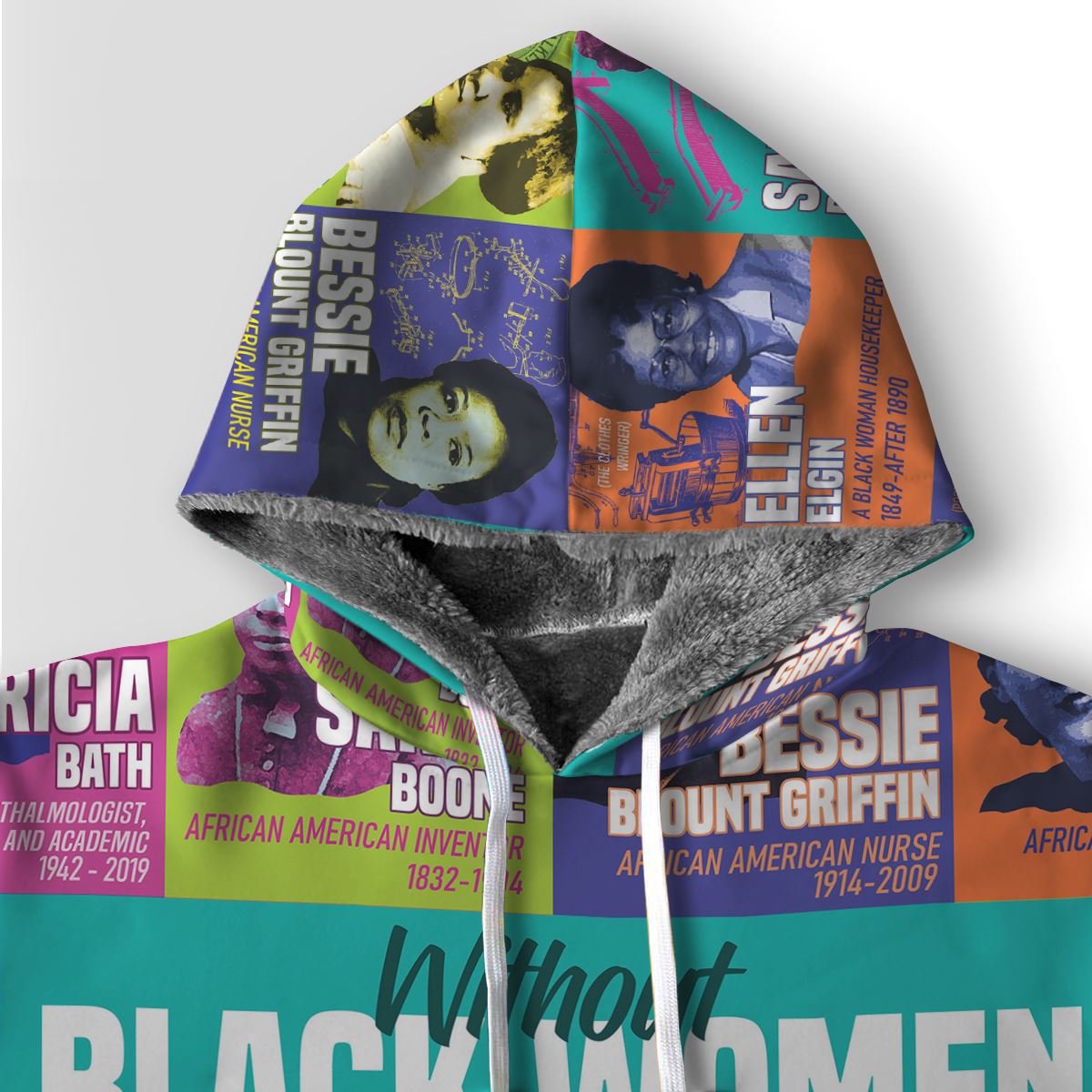 African Women Inventors Premium Hoodie Fleece Hoodie Zootop Bear 