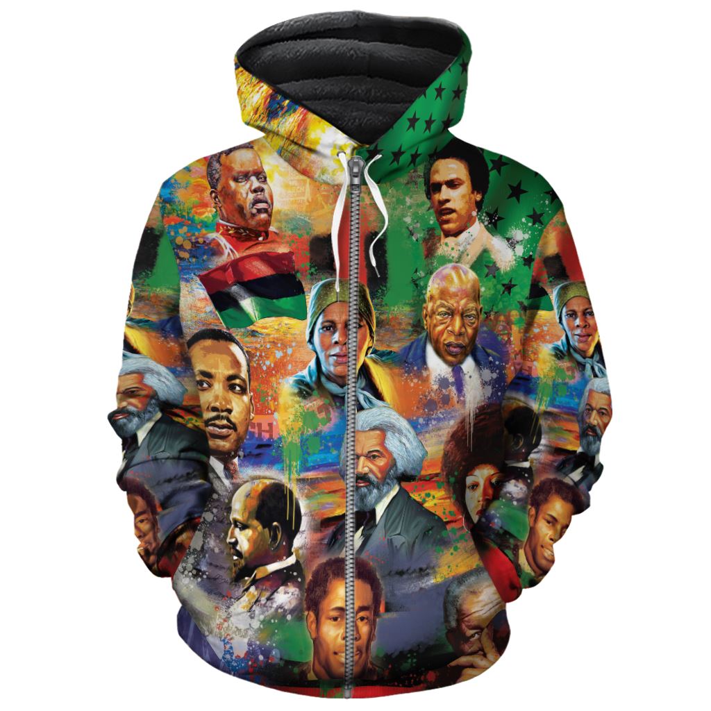 Civil Rights Moments Premium Hoodie Fleece Hoodie Zootop Bear Zip S 