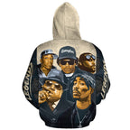 Hip Hop Legends 2 Premium Hoodie Fleece Hoodie Zootop Bear 
