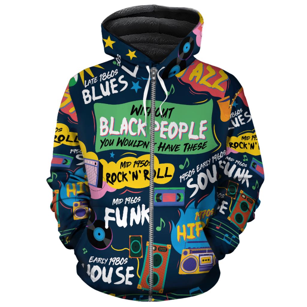 Music That Makes Us Proud Premium Hoodie Fleece Hoodie Zootop Bear Zip S 