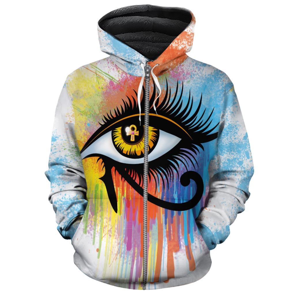 Egyptian Eye Of Ra Premium Hoodie Fleece Hoodie Zootop Bear Zip S 