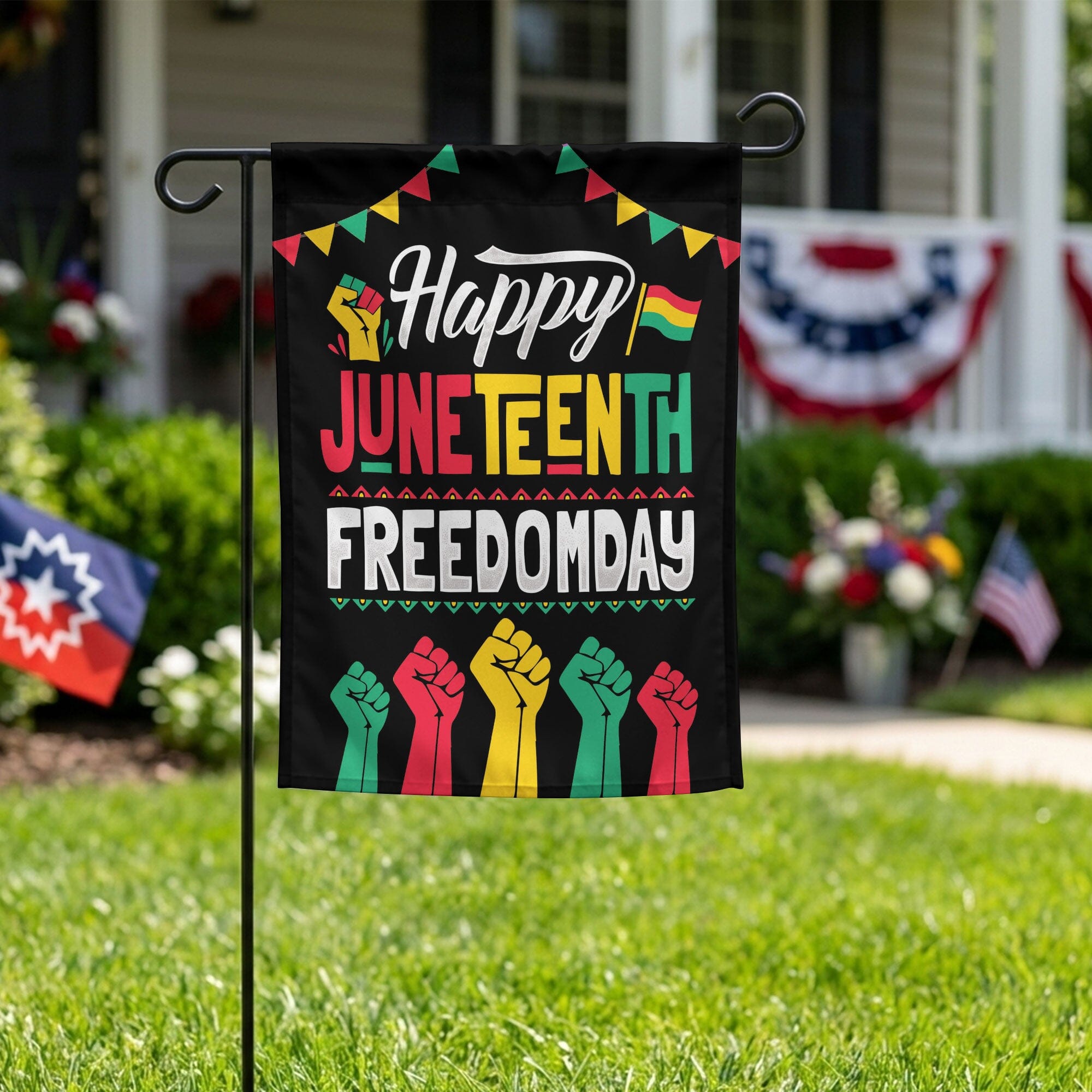Happy Juneteenth Day Garden Flag Garden Flag Tianci 
