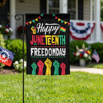 Happy Juneteenth Day Garden Flag Garden Flag Tianci 