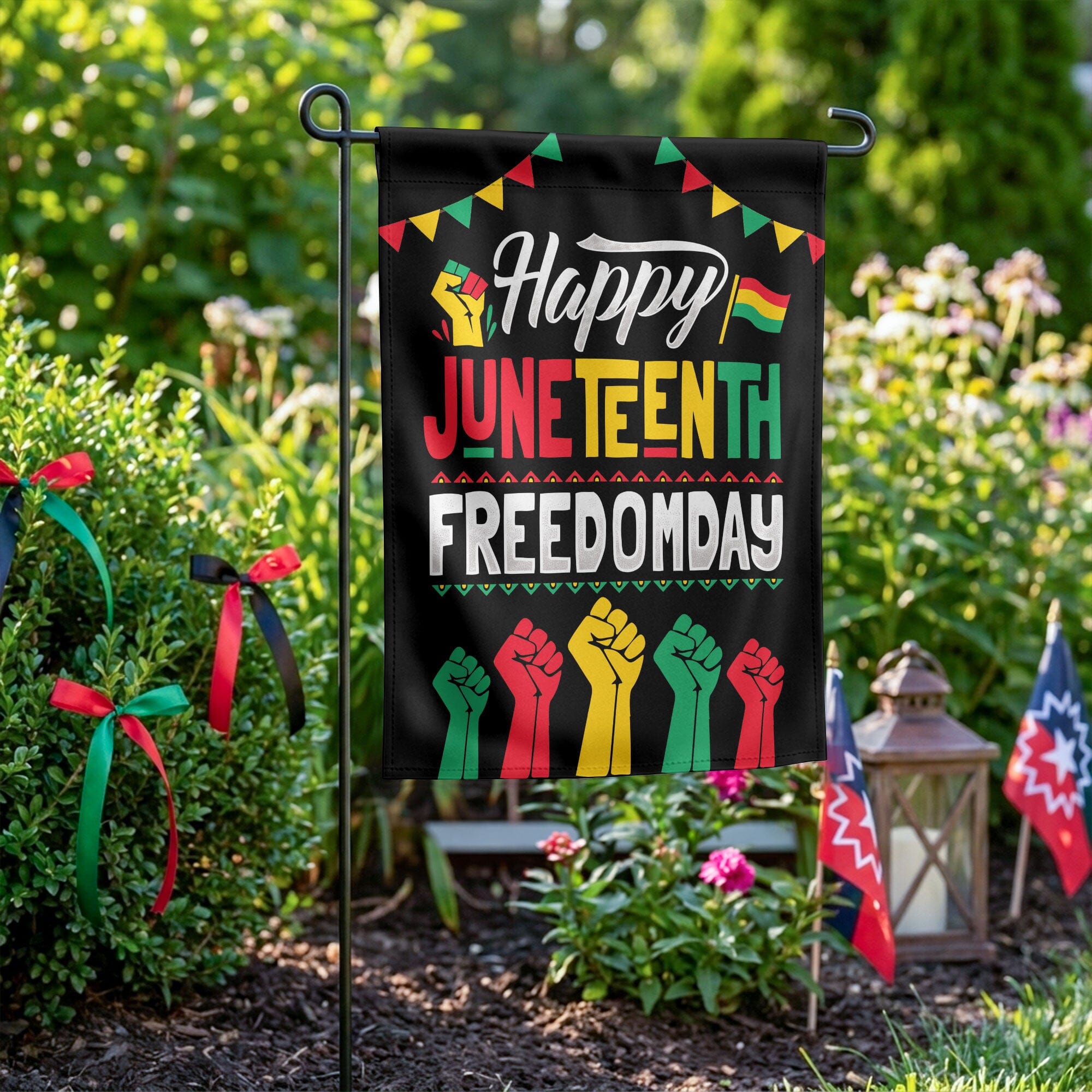 Happy Juneteenth Day Garden Flag Garden Flag Tianci 