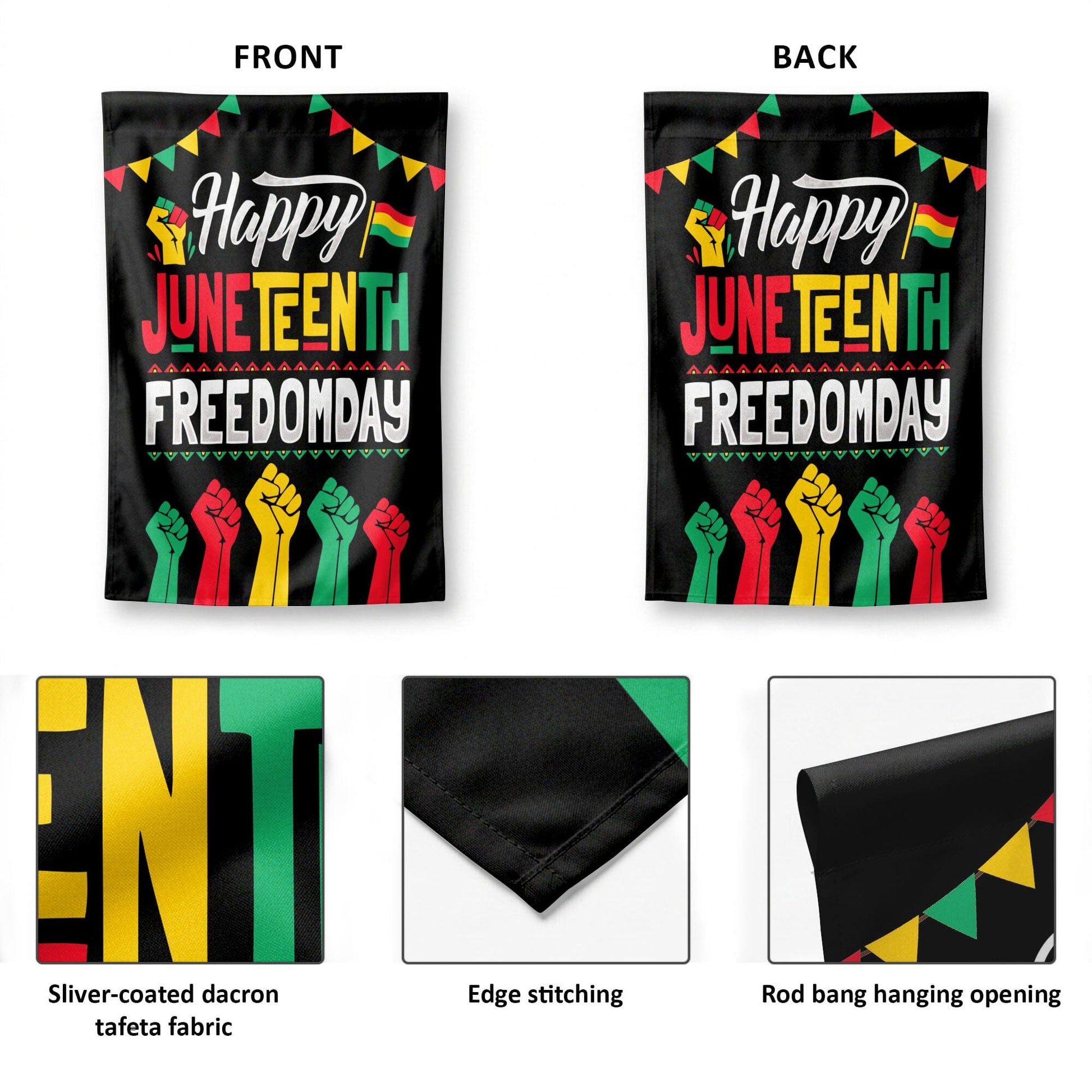 Happy Juneteenth Day Garden Flag Garden Flag Tianci 