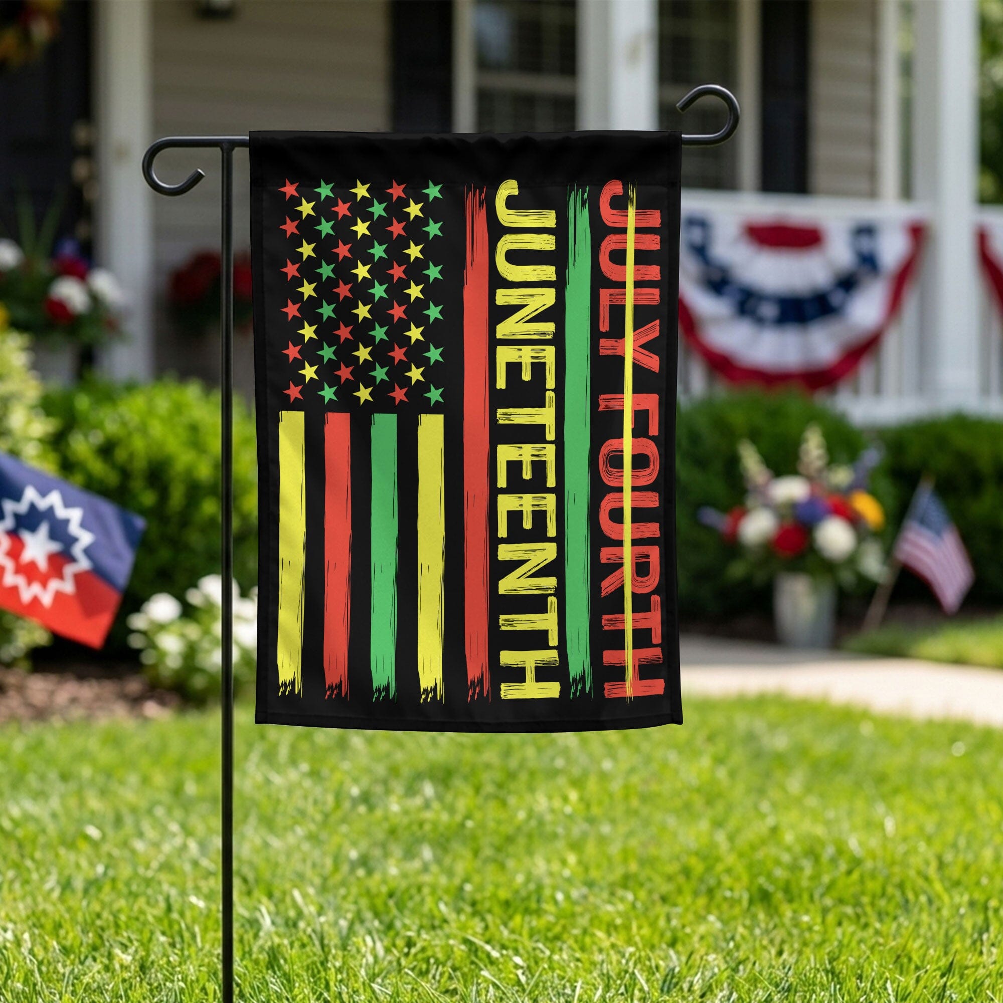 Not July Fourth - Juneteenth Garden Flag Garden Flag Tianci 11.8" X 17.7" (30x45CM) 