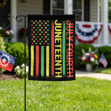 Not July Fourth - Juneteenth Garden Flag Garden Flag Tianci 11.8" X 17.7" (30x45CM) 
