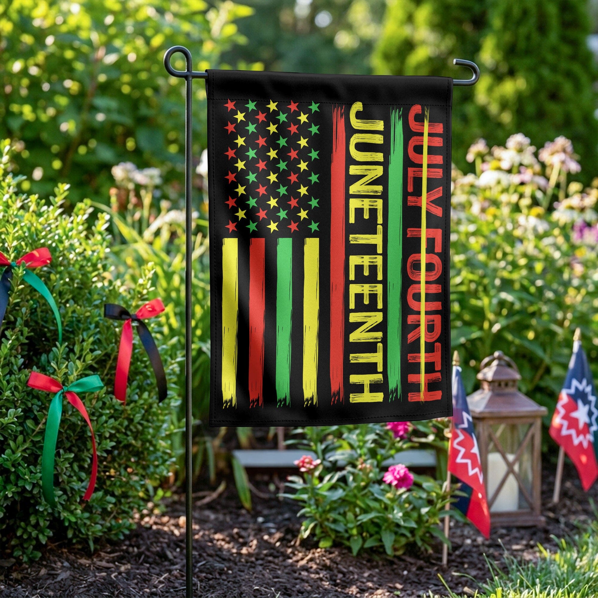 Not July Fourth - Juneteenth Garden Flag Garden Flag Tianci 