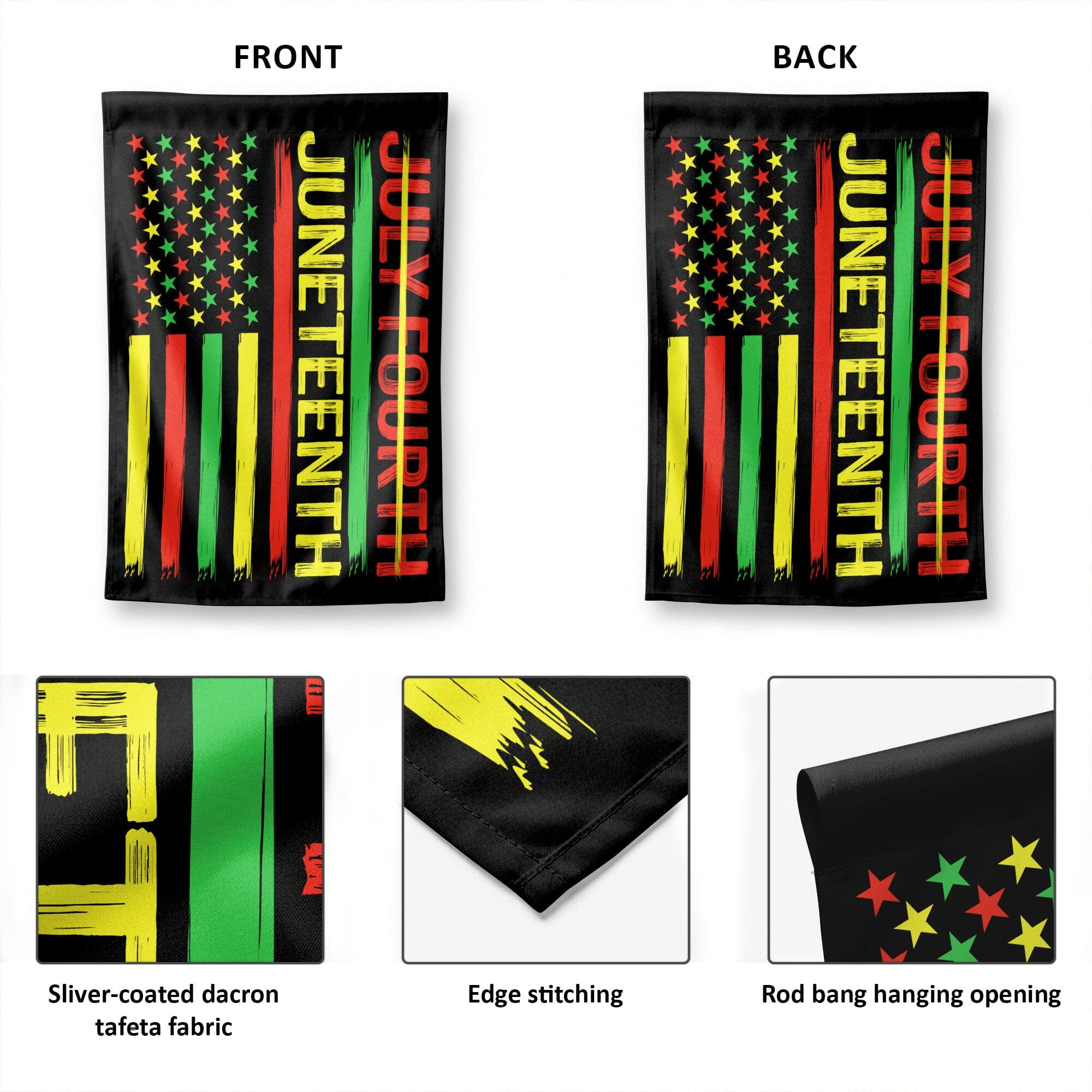 Not July Fourth - Juneteenth Garden Flag Garden Flag Tianci 