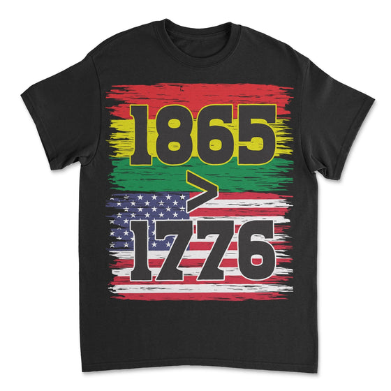 1865 > 1776 Juneteenth T-shirt Apparel Gearment Budget-friendly - Sturdy & Reliable Black S