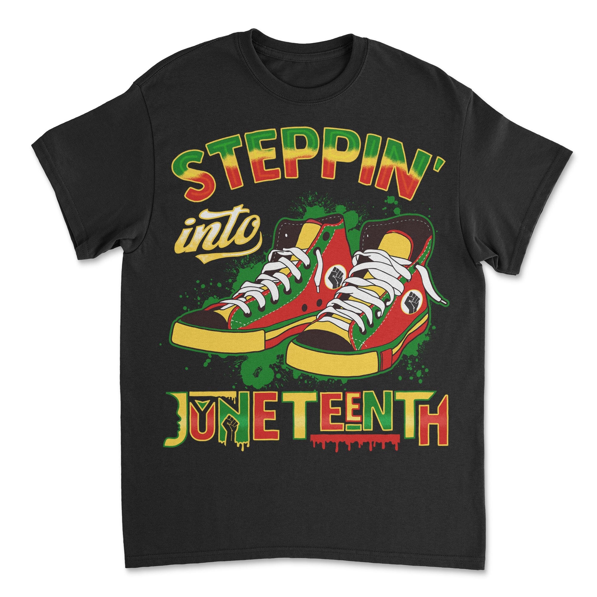Steppin' Into Juneteenth T-shirt Apparel Gearment Budget-friendly - Sturdy & Reliable Black S