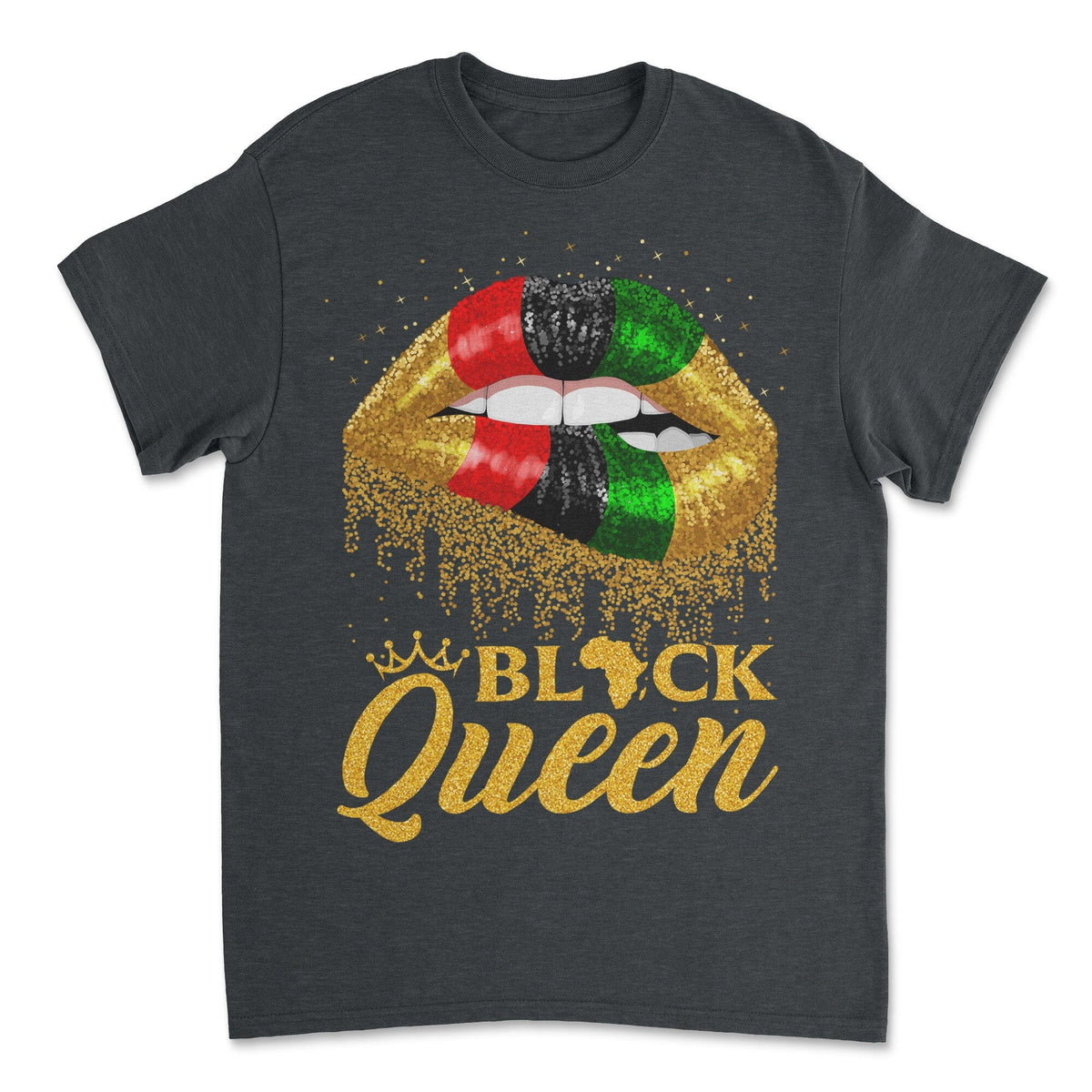 Black Queen Sexy Lips T-shirt Apparel Gearment 