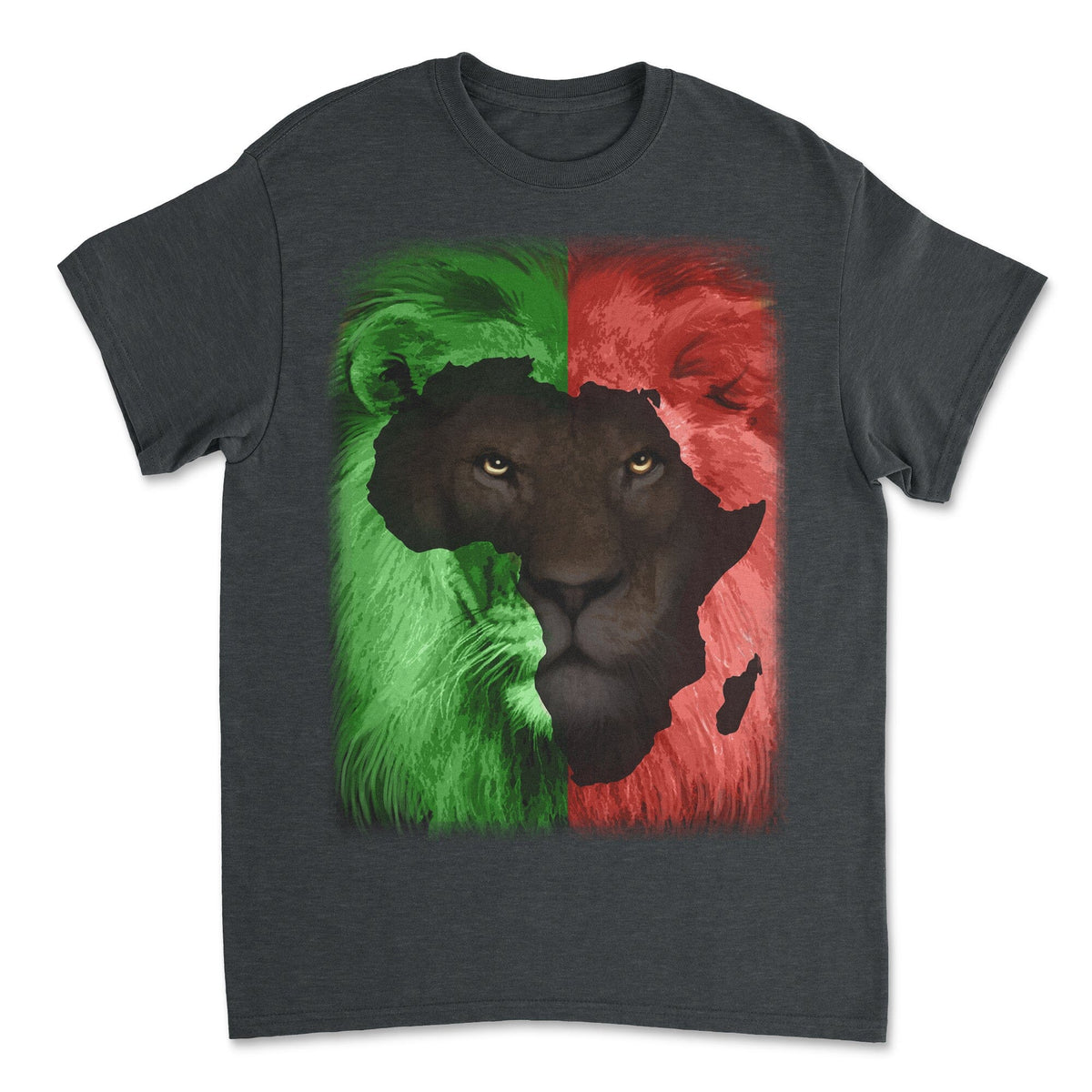 Lion Map T-shirt Apparel Gearment 