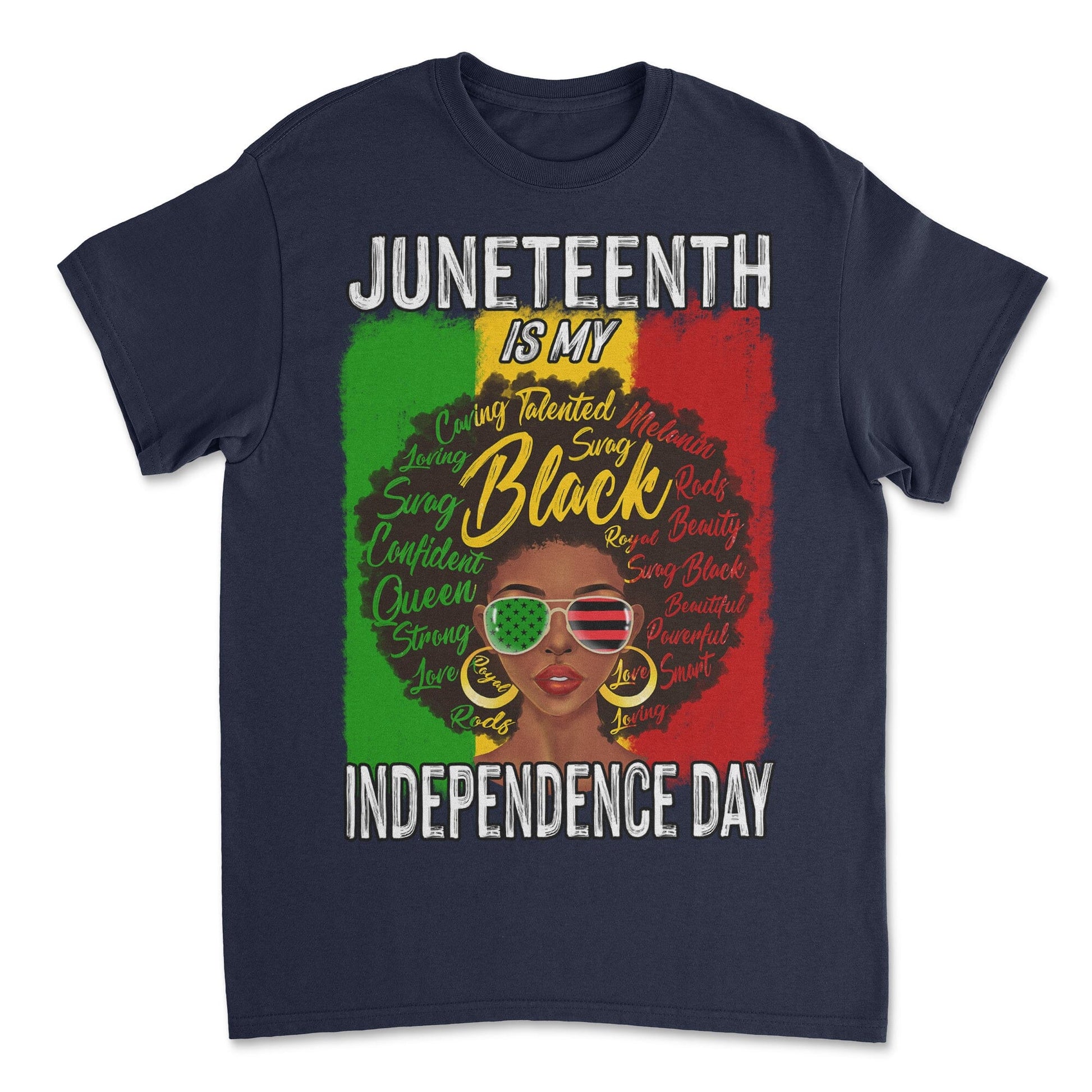 Juneteenth Is My Independence Day T-shirt Apparel Gearment Budget-friendly - Sturdy & Reliable Navy S