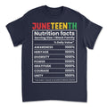 Juneteenth Nutrition Facts T-shirt Apparel Gearment Budget-friendly - Sturdy & Reliable Navy S