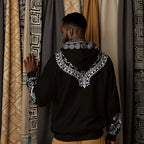 Printed Dashiki Color Black All-over Hoodie Hoodie Tianci 
