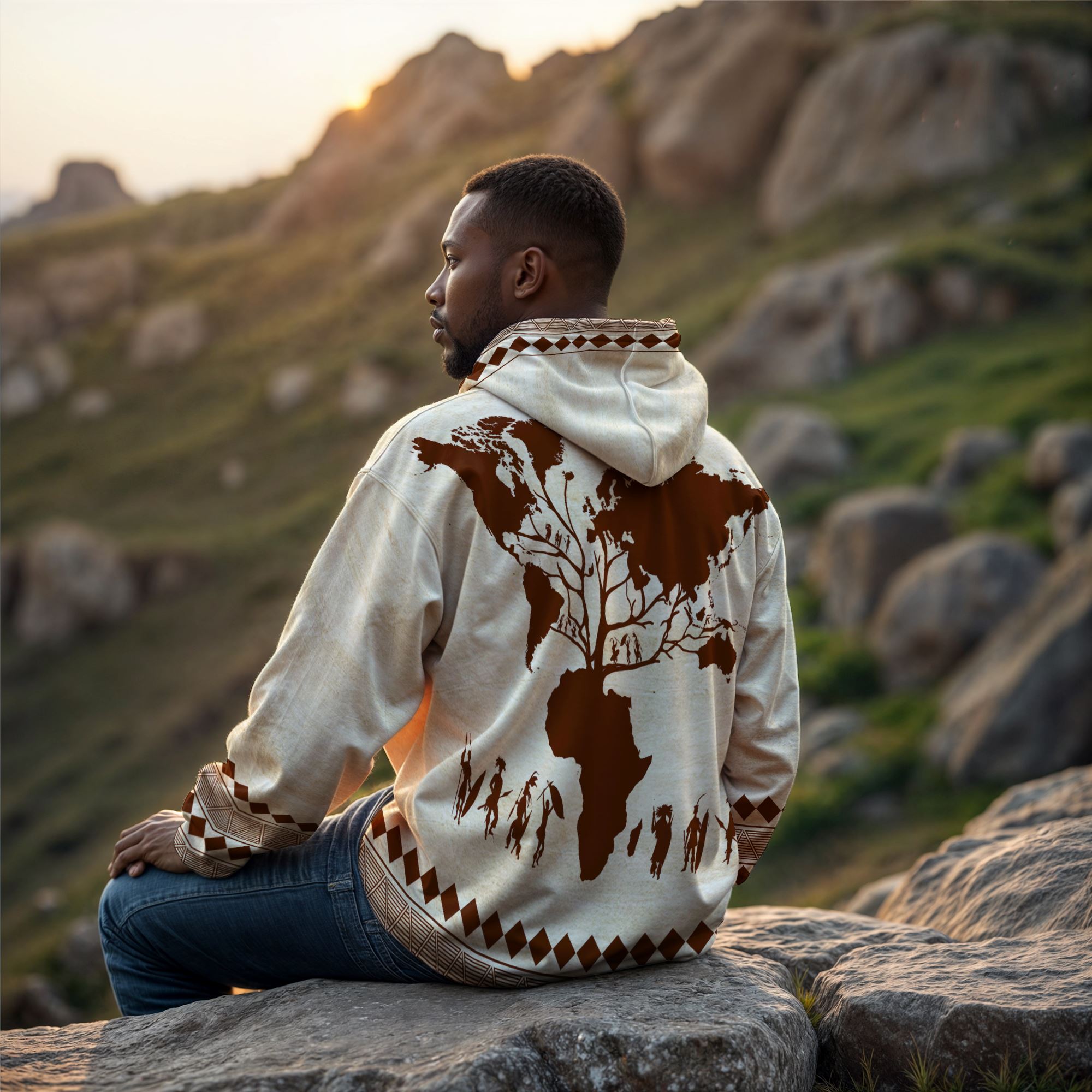 Root Africa All-over Hoodie Hoodie Tianci 