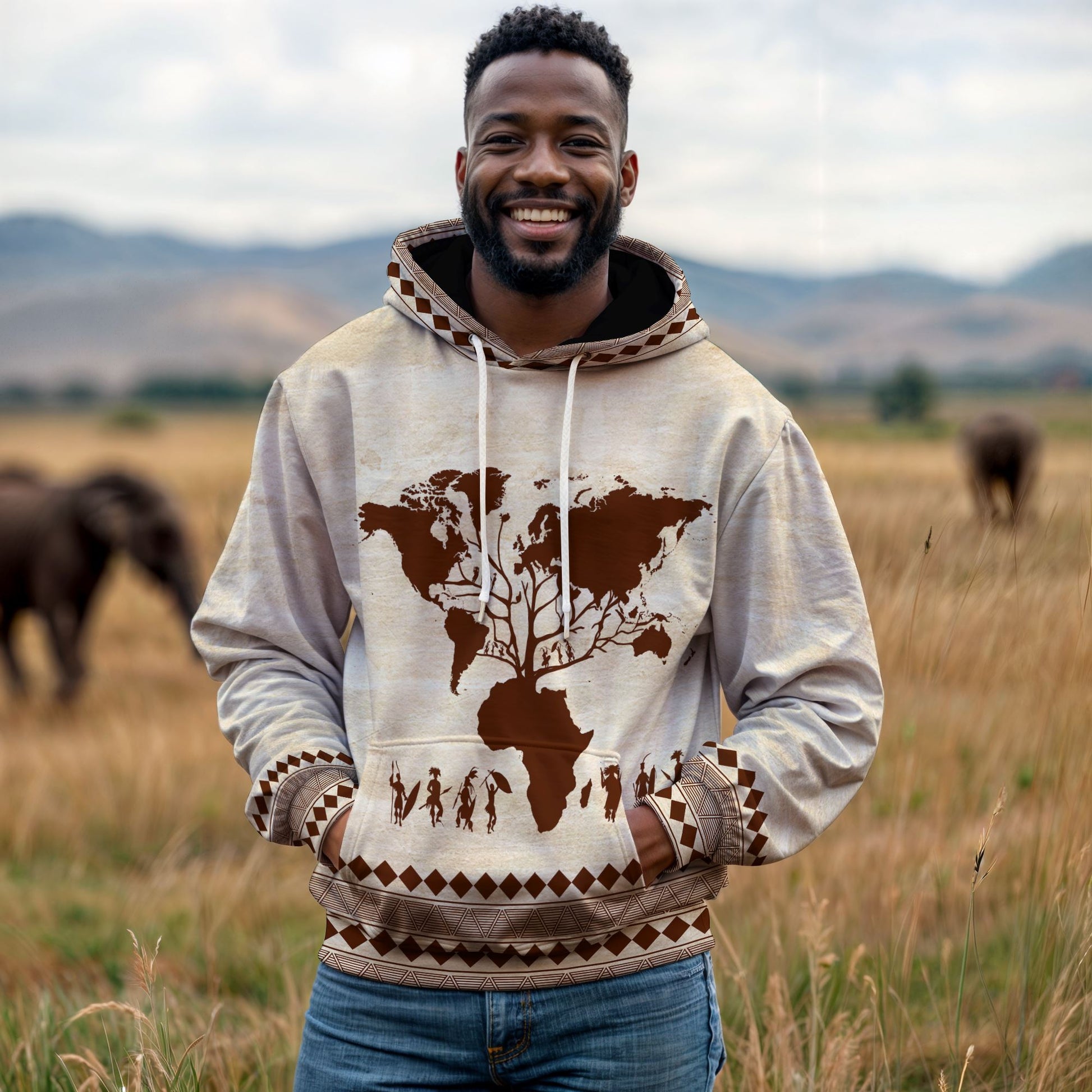Root Africa All-over Hoodie – Melaninful