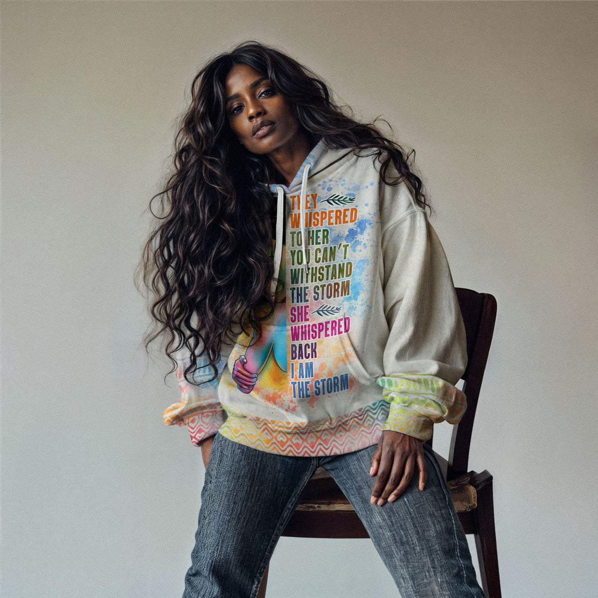 Black Girl I Am The Storm All-over Hoodie Hoodie Tianci 