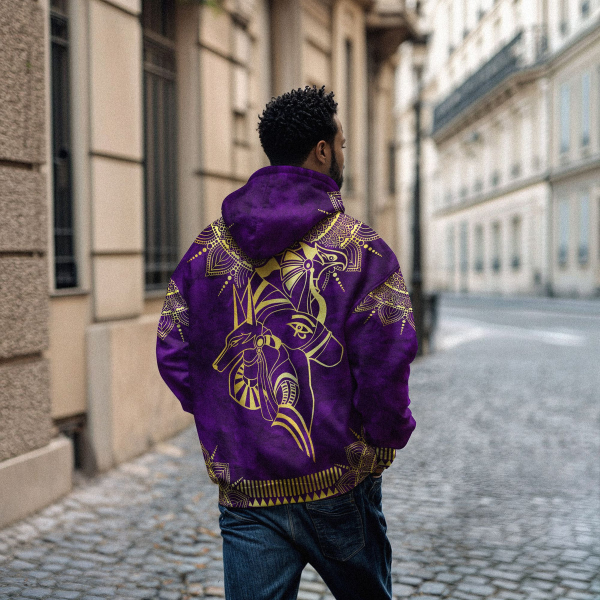 Anubis & Horus 2 All-over Hoodie Hoodie Tianci 