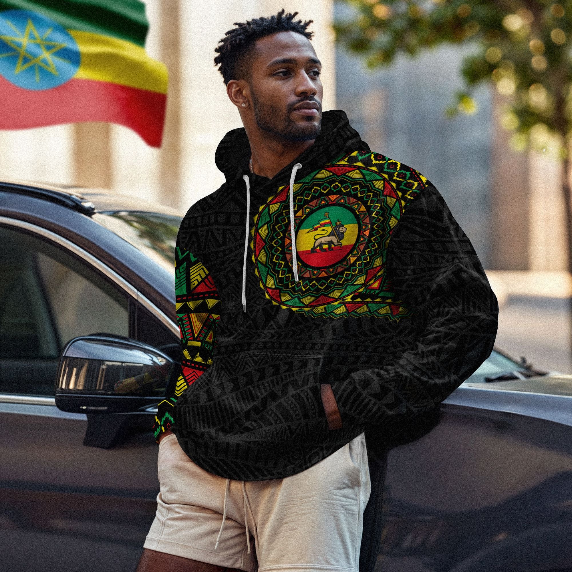 Ethiopia Flag All-over Hoodie Hoodie Tianci 