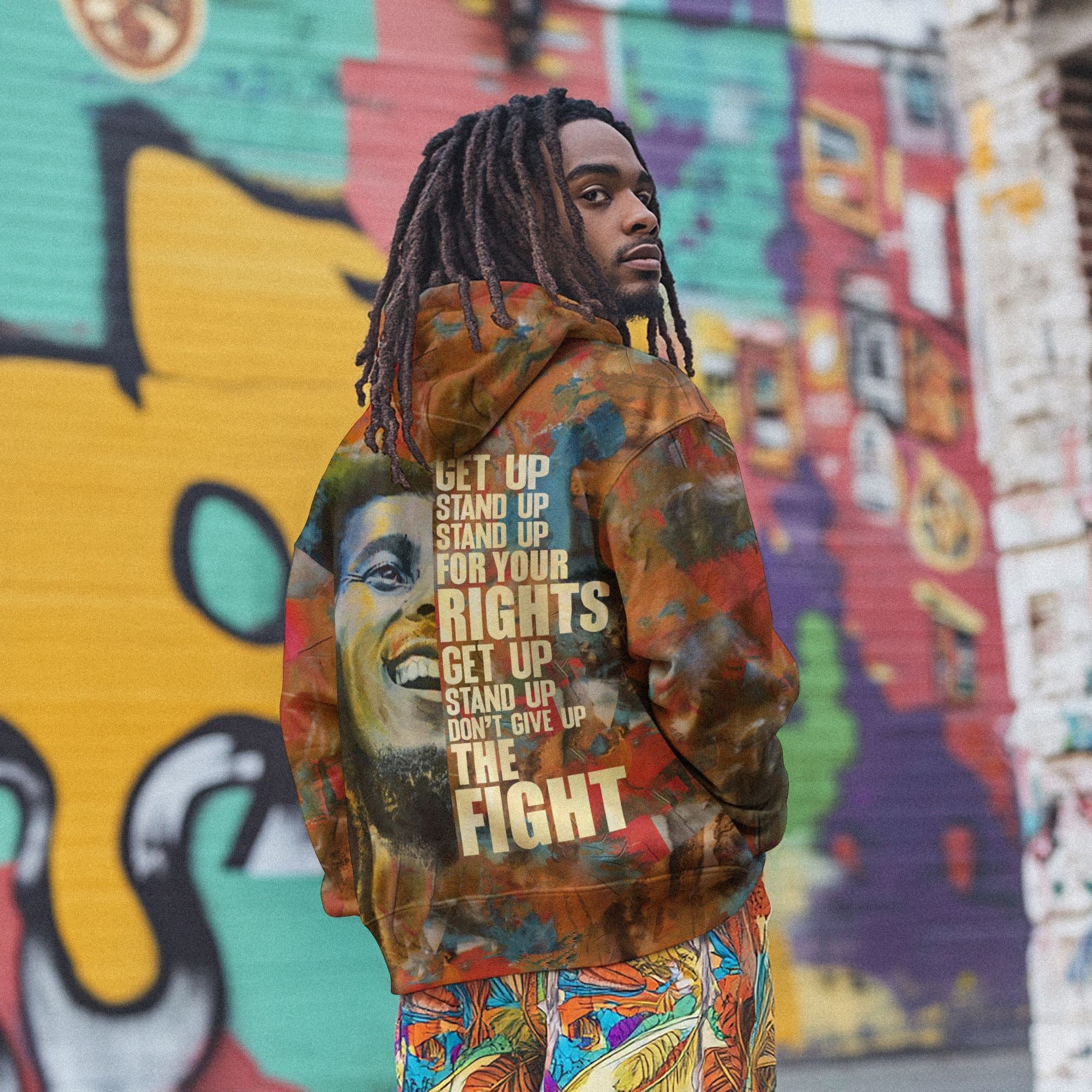 Bob Marley All-over Hoodie Hoodie Tianci 