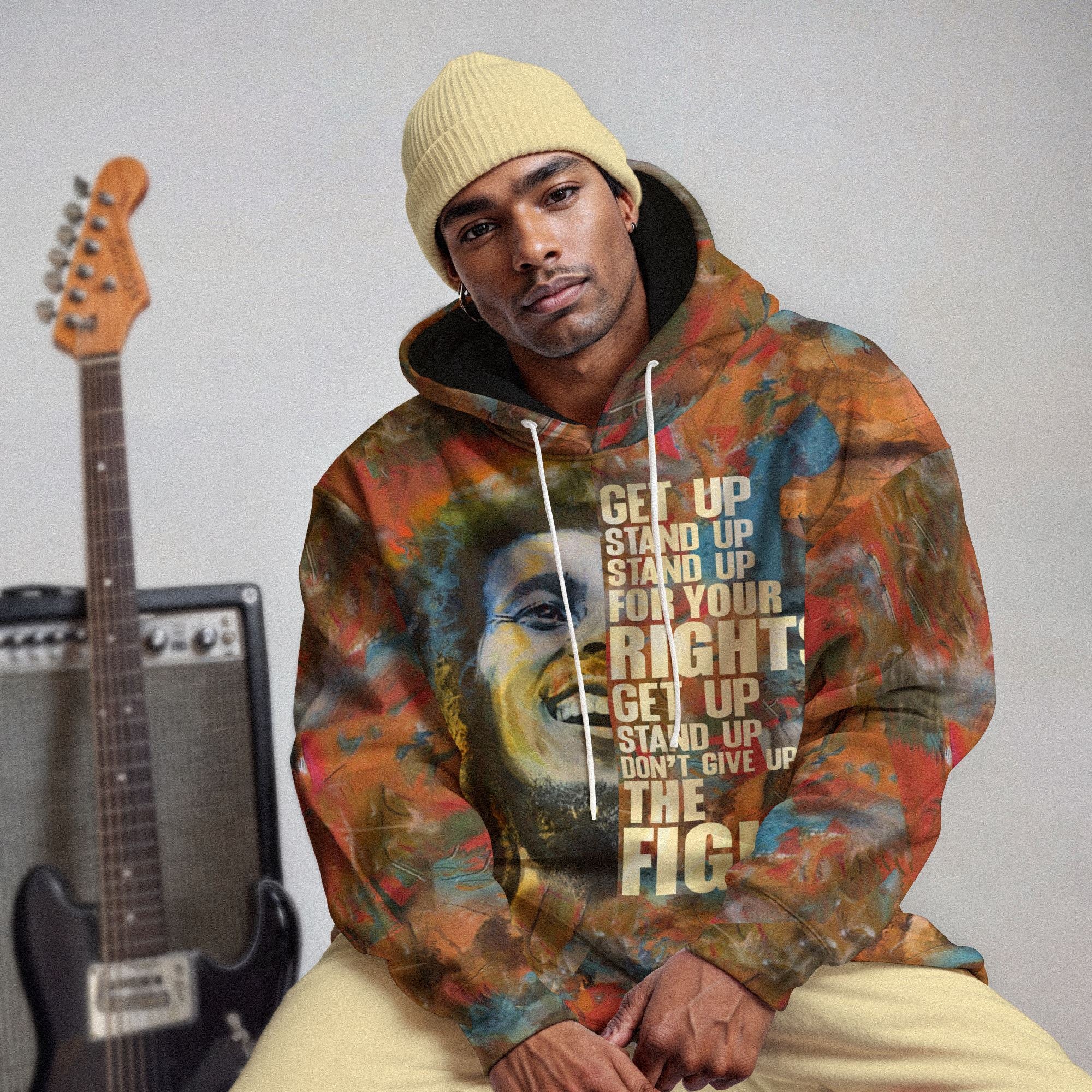 Bob Marley All-over Hoodie Hoodie Tianci 