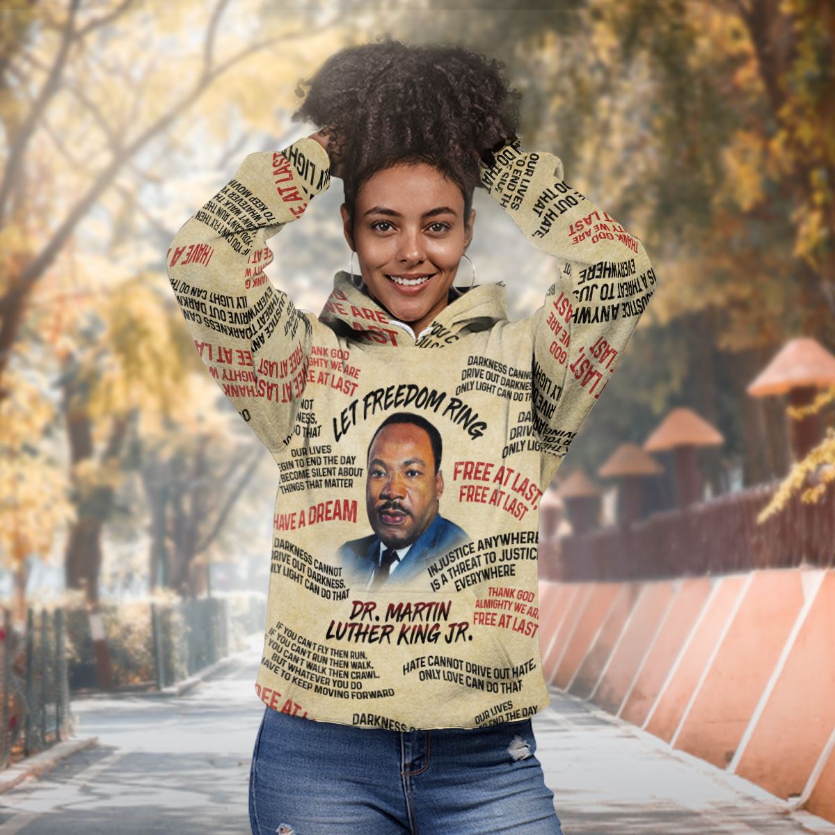 Martin Luther King The Leader 2 All-over Hoodie Hoodie Tianci 