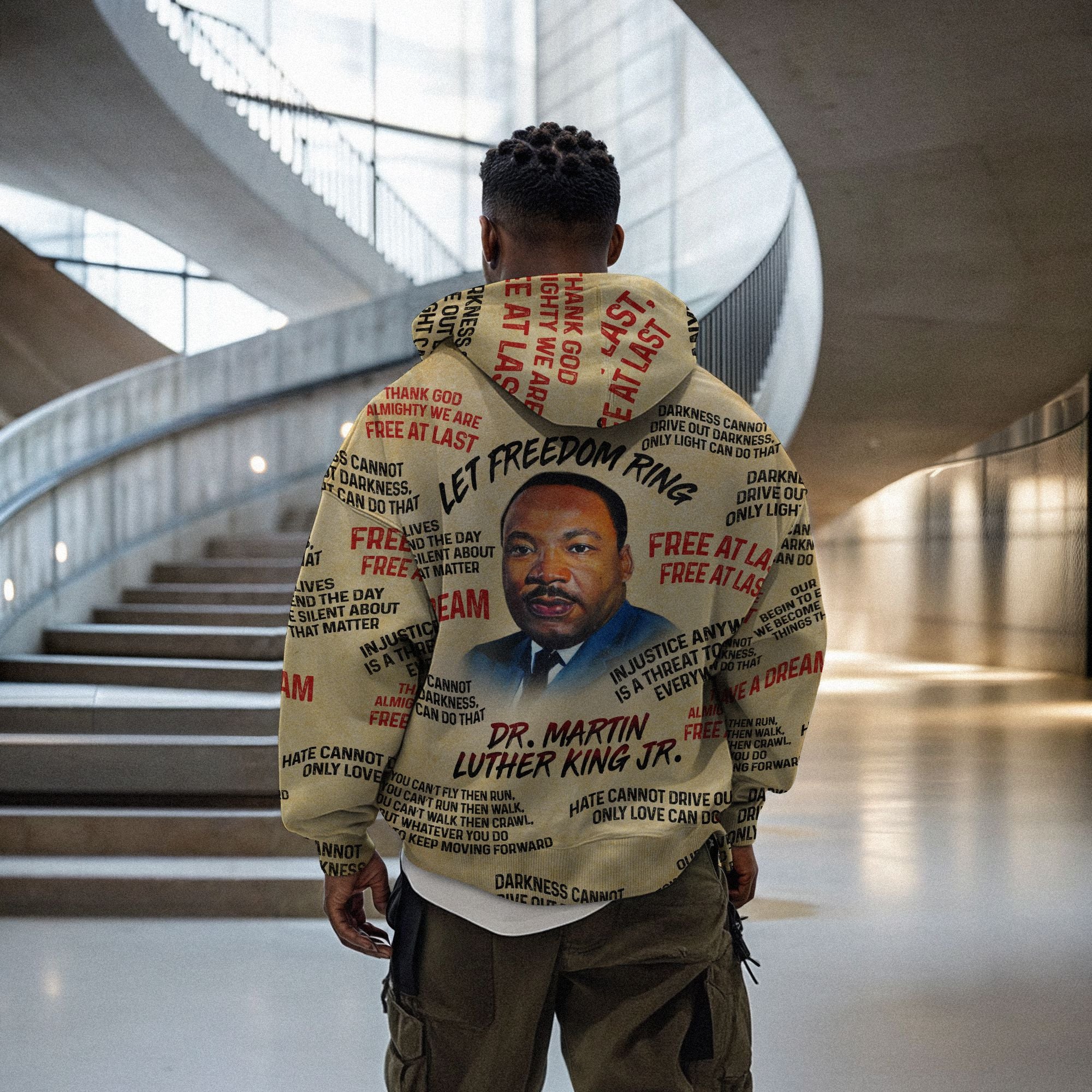 Martin Luther King The Leader 2 All-over Hoodie | African American