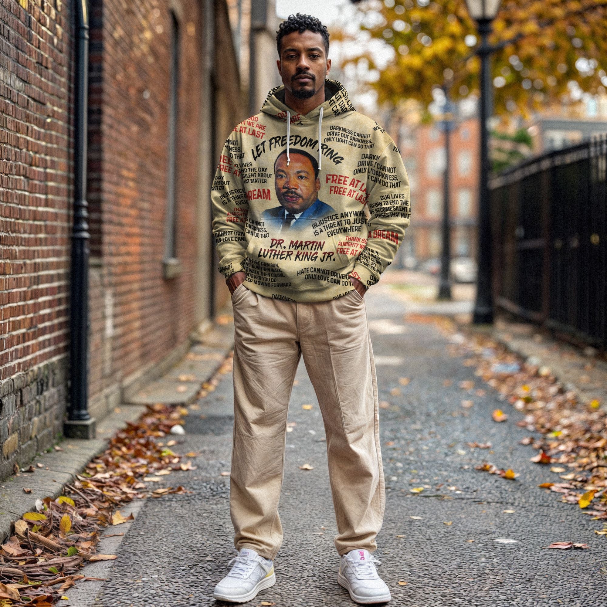 LiSA 北米ツアー NATOUR HOODiE Lサイズ Martin Luther King The Leader 2 All-over Hoodie | African American
