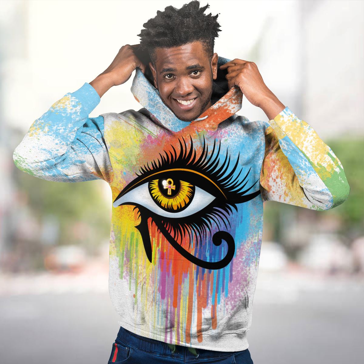 Egyptian Eye Of Ra All-over Hoodie Hoodie Tianci 
