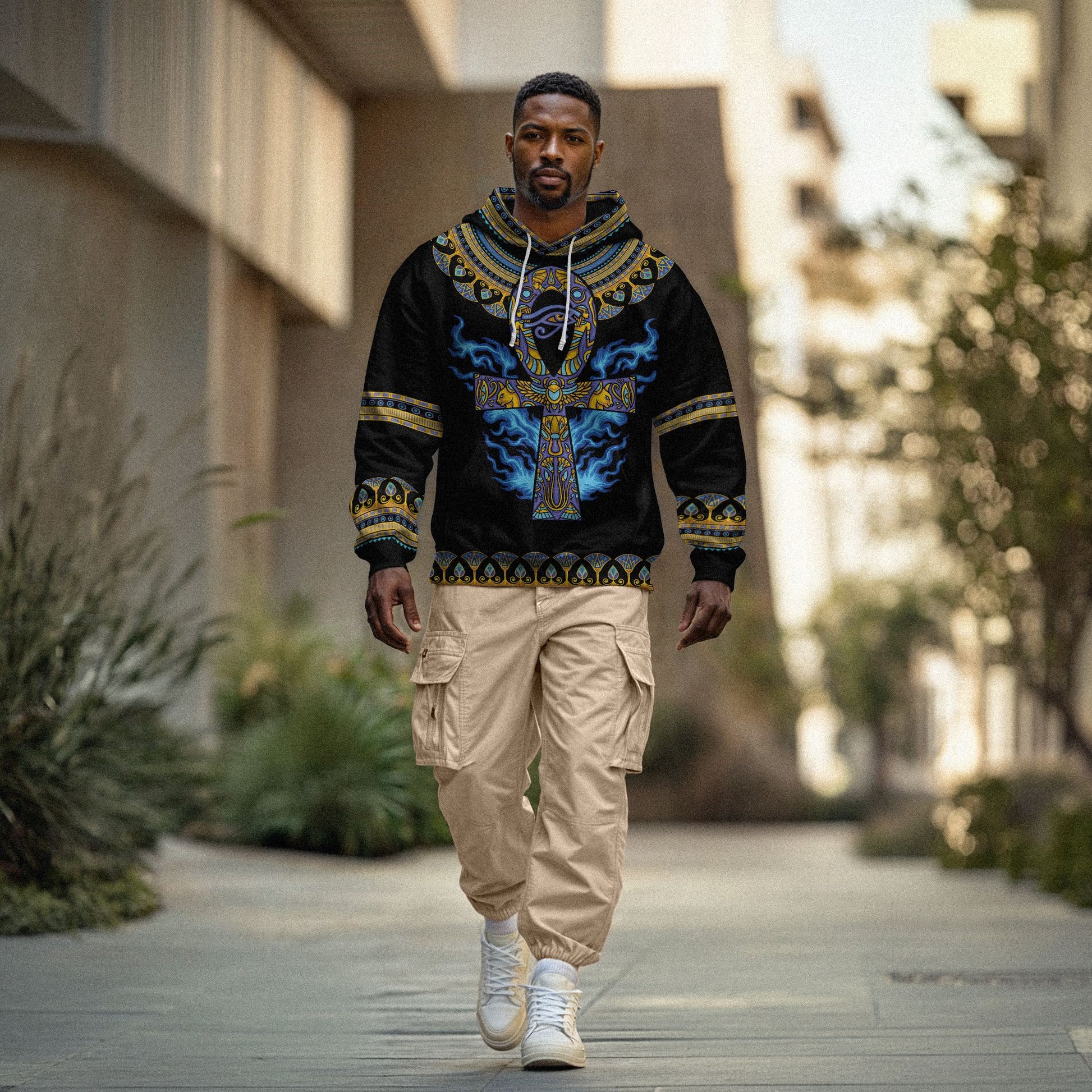 Egyptian Ankh Ft Eye Of Ra All-over Hoodie Hoodie Tianci 