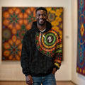 Adinkra Symbols Print Sleeve All-over Hoodie Hoodie Tianci 