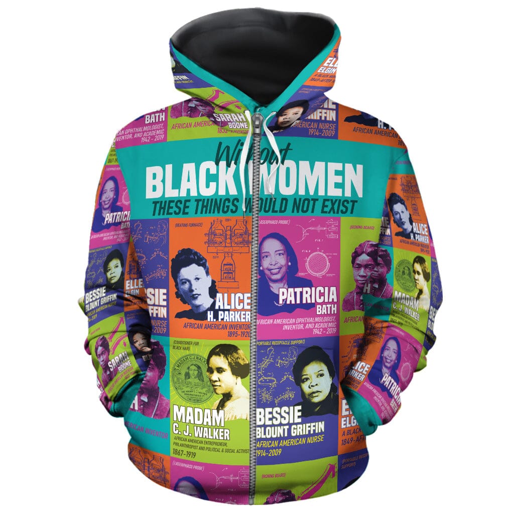 African Women Inventors All-over Hoodie Hoodie Tianci Zip S 