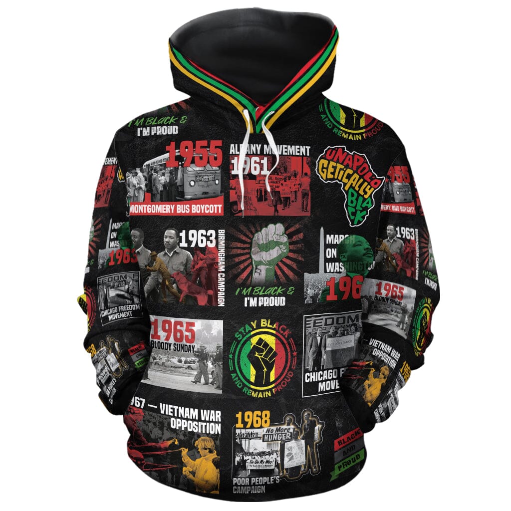 Civil Rights Movement Poster Art All-over Hoodie And Joggers Set Hoodie Joggers Set Tianci 