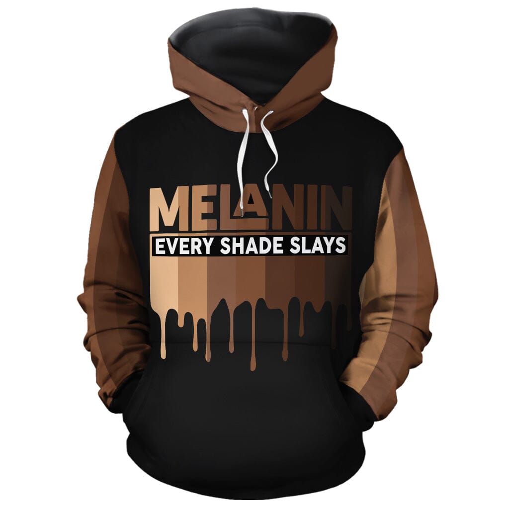 Every Shade Slays Melanin All-over Hoodie And Joggers Set Hoodie Joggers Set Tianci 