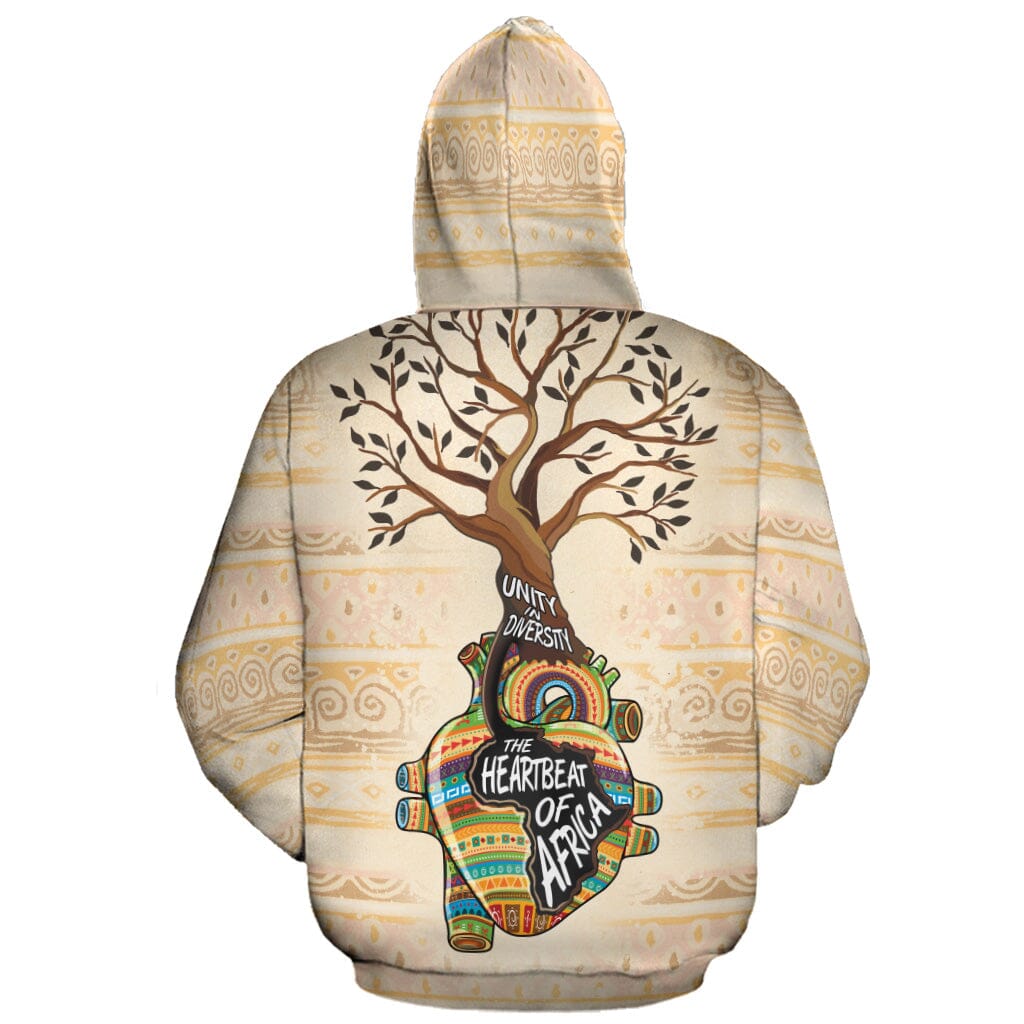 Unity In Diversity The Heartbeat Of Africa All-over Hoodie Hoodie Tianci 